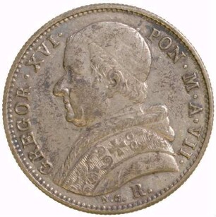Münze, 20 Baiocchi, 1837
