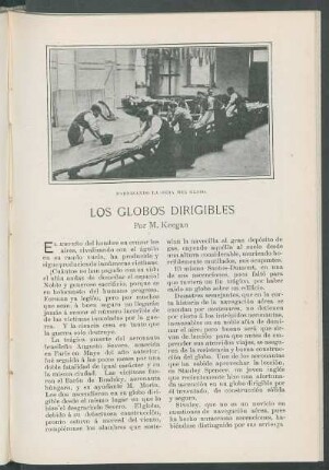 Los globos dirigibles. : [Ilustrado.]