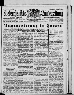 Niederrheinische Landeszeitung : Geldernsche Volkszeitung : Geldern'sches Wochenblatt : Volkszeitung für den Kreis Moers : erfolgreichstes Insertionsorgan in den Kreisen Geldern und Moers sowie in den Grenzbezirken der Kreise Cleve und Kempen