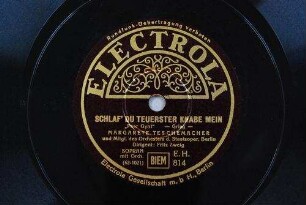 Schlaf' du teuerster Knabe mein : "Peer Gynt" / Grieg
