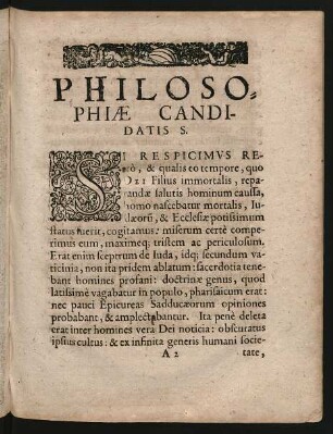 Philosophiae Candidatis S.