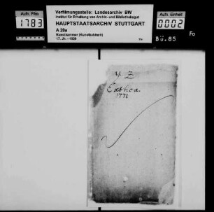 Inventare, Unterfasz. 5: Kasten Y Z (Exotica)