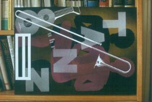 Plakatentwurf "Tanz 8 Uhr". Deckfarben, Misch- und Spritztechnik; 58,8 x 42 cm (1931; H. Rose)