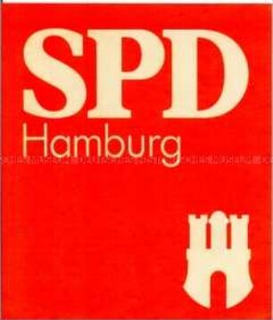 Wahlkampf-Aufkleber der SPD Hamburg