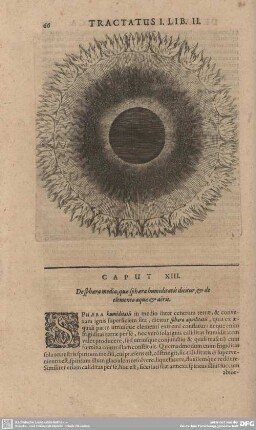 Caput XIII. De sphaera media, que sphaera humiditatis dictur, er de elemento aquae et aeris.