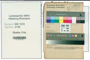 Entnazifizierung Fritz Skarke , geb. 06.02.1913 (Lebensmittelhaendler)