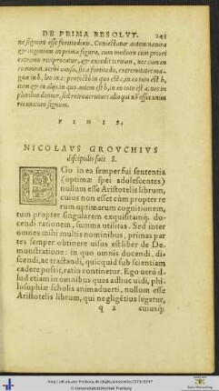 Nicolaus Grouchius discipulis suis Salutem