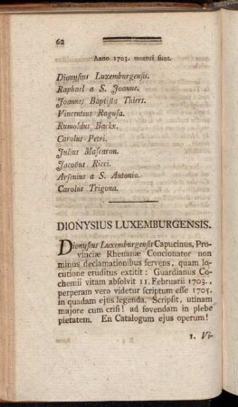 Anno 1703. mortui sunt.