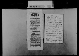 Arthur von Brauer an Karl von Reck: Keine Weiterleitung von Briefen; Arbeitsanweisungen, 22.03.1903.