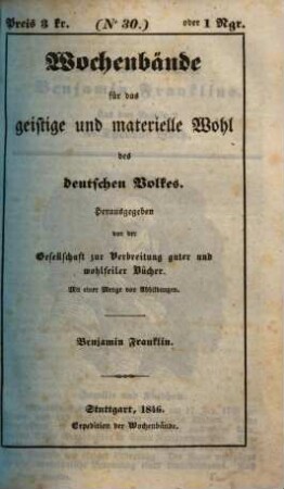 Leben und Grundsätze Benjamin Franklins