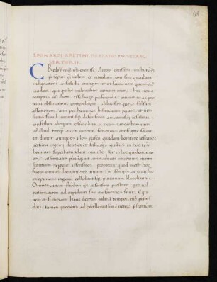 Vita Sertorii Leonardo Bruno Aretino interprete