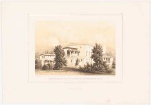 Architektonische Entwürfe für den vorhandener Gebäude, Potsdam 1845-49. Wohnung für den geheimen Kabinets-Rat Sr. Majestät des Königs, Potsdam Umbau: Tafel 19. Perspektivische Ansicht
