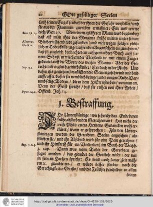 1. Bestraffung.