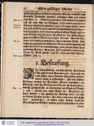 1. Bestraffung.