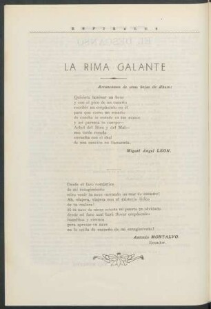 La rima galante