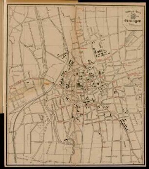 Verkehrs-Plan der Stadt Göttingen