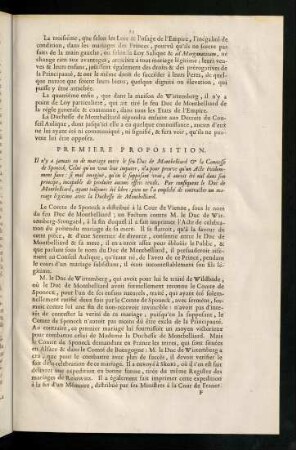 21-38, Premiere Proposition