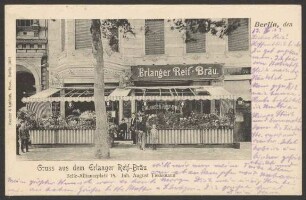 Ansichtskarte "Erlanger Reif-Bräu", Belle-Alliance-Straße 15 [1/2]
