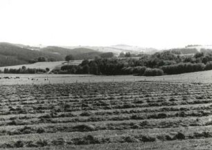 Westerzgebirge. Großolbersdorfer Fluren. Blick über das Zschopautal