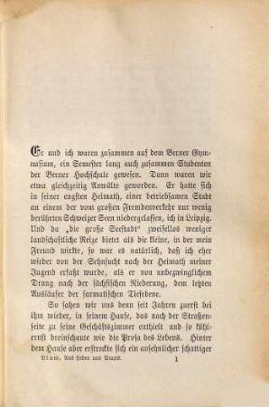 Aus Leben und Praxis