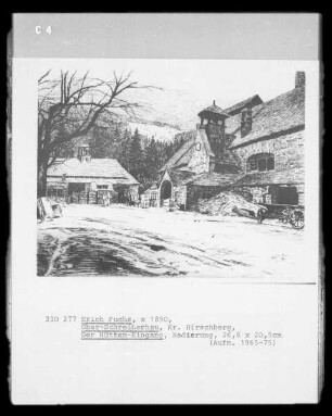 Der Hütten-Eingang (Ober-Schreiberhau, Kreis Hirschberg/Schlesien)