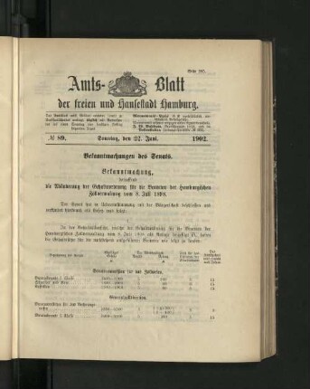 No. 89. 22. Juni. 1902.