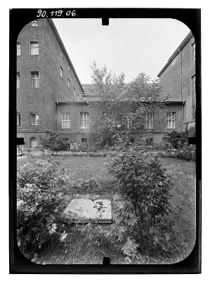 Berlin-Mitte, Otto-Nuschke-Straße (Jägerstraße) 22/23. Akademie der Wissenschaften. Straßenansicht von Süden