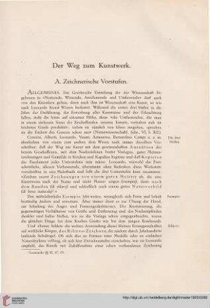 Der Weg zum Kunstwerk