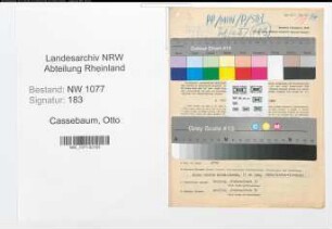 Entnazifizierung Otto Cassebaum , geb. 15.11.1894 (Kriminalbeamter)