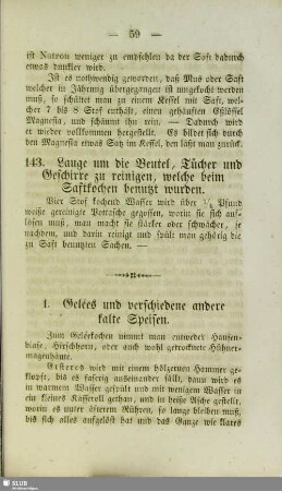 1. Gelées und verschiedene andere kalte Speisen