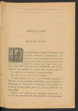 Capítulo XXXIII - El pescador, pescado