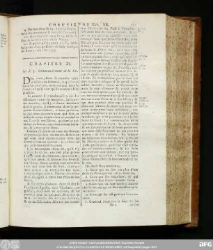 Chapitre XI. Sur le 5. Commandement de la Loi.