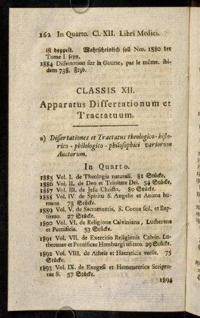162-170, Classis XII.