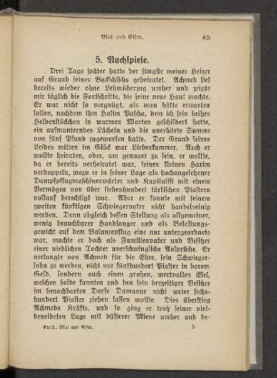 5. Nachspiele.