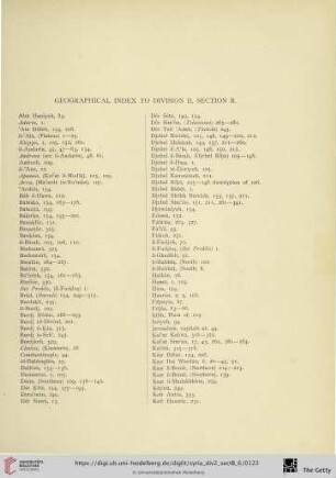 Geographical Index