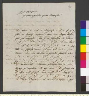 Brief von Herder, Sigismund August Wolfgang von an Goethe, Johann Wolfgang von