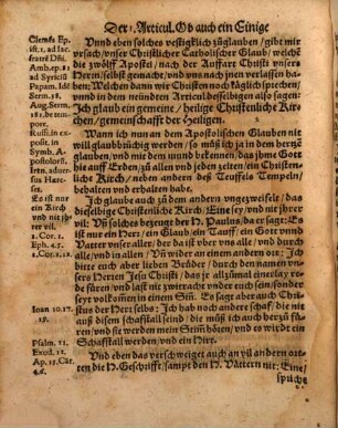 Christlicher, kurtzer, vnd wahrhafftiger Bericht, wie ein ... Christ auff die 37. Hauptarticul des wahren Christlichen Glaubens ... antworten solle