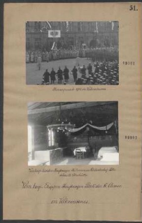 Kaiserparade 1915 in Valenciennes