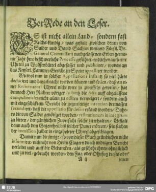 VorRede an den Leser