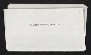 Brief von Florence Beerbohm und Max Beerbohm an Gerhart Hauptmann und Margarete Hauptmann