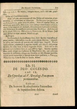 Cap. IX. De Operibus ad V. Decalogi Praeceptum pertinentibus.