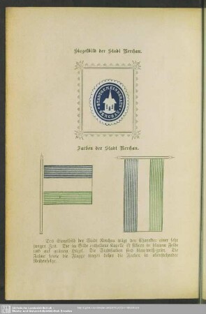 Siegelbild der Stadt Nerchau; Farben der Stadt Nerchau
