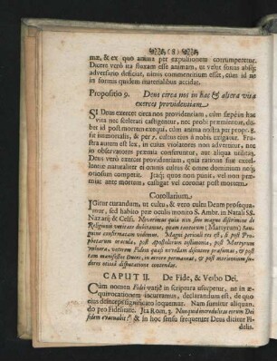 Caput II. De Fide, & Verbo Dei.