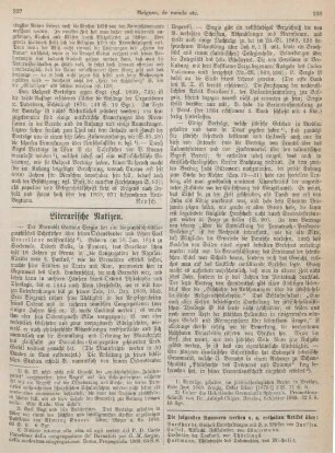 237-239 Literarische Notizen