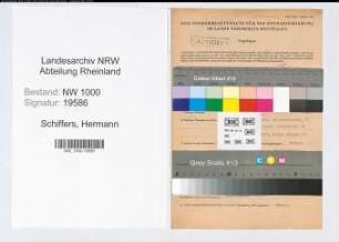 Entnazifizierung Hermann Schiffers, geb. 24.01.1892 (Justizoberinspektor)