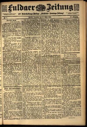 Ausgabe vom Dienstag, den 27. März 1900.