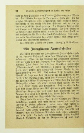 Ein Zwergstamm Zentralafrikas