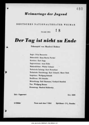 Der Tag ist nicht zu Ende