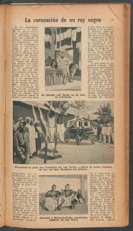 La coronación de un rey negro