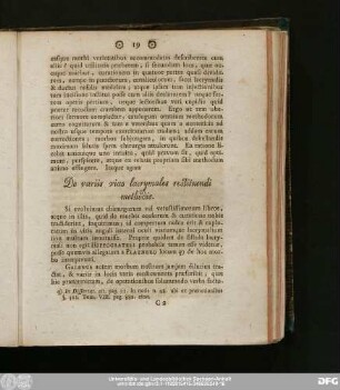 De variis vias lacrymales restituendi methodis.